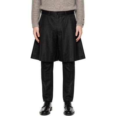 Comme des Garçons Homme Plus Comme des Garçons Homme Plus Black Blight Satin Trousers