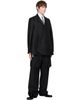 Comme des Garçons Homme Plus Comme des Garçons Homme Plus Black Dobby Cloth H Type Blazer - 4