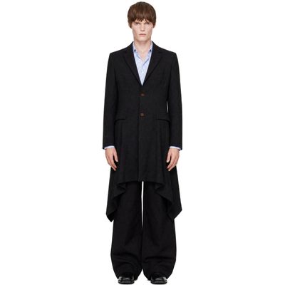 Comme des Garçons Homme Plus Comme des Garçons Homme Plus Black Gabardine Thick Coat