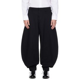 Comme des Garçons Homme Plus Comme des Garçons Homme Plus Black Heavy Kersey Trousers