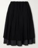 COMME des GARÇONS Layered gathered georgette and organza midi skirt - 1