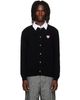 COMME des GARÇONS PLAY COMME des GARÇONS PLAY Black Heart Emblem Round Neck Cardigan - 1