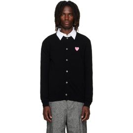 COMME des GARÇONS PLAY COMME des GARÇONS PLAY Black Heart Emblem Round Neck Cardigan