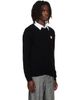 COMME des GARÇONS PLAY COMME des GARÇONS PLAY Black Heart Emblem Round Neck Cardigan - 2