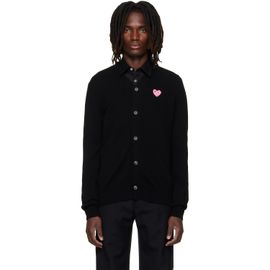 COMME des GARÇONS PLAY COMME des GARÇONS PLAY Black Heart Emblem V-Neck Cardigan