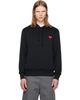 COMME des GARÇONS PLAY COMME des GARÇONS PLAY Black 'Red Emblem Heart' Hoodie - 1