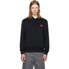COMME des GARÇONS PLAY COMME des GARÇONS PLAY Black 'Red Emblem Heart' Hoodie