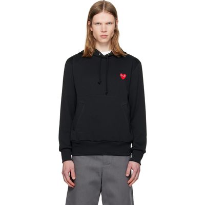 COMME des GARÇONS PLAY COMME des GARÇONS PLAY Black 'Red Emblem Heart' Hoodie