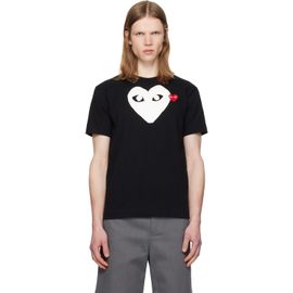 COMME des GARÇONS PLAY COMME des GARÇONS PLAY Black 'Red Emblem White Heart' T-shirt