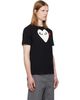 COMME des GARÇONS PLAY COMME des GARÇONS PLAY Black 'Red Emblem White Heart' T-shirt - 2
