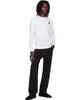 COMME des GARÇONS PLAY COMME des GARÇONS PLAY White Heart Emblem Long Sleeve T-shirt - 4