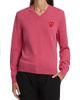 Comme des Garçons PLAY Women's Double Heart V-Neck Pullover - 3
