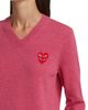 Comme des Garçons PLAY Women's Double Heart V-Neck Pullover - 6