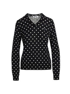 Comme des Garçons PLAY Women's Polka Dot Wool Knit Sweater