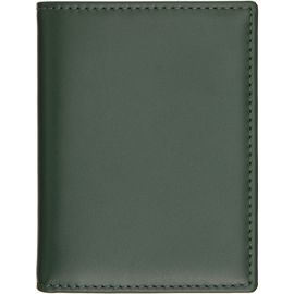 COMME des GARÇONS WALLETS COMME des GARÇONS WALLETS Green Classic Leather Card Holder