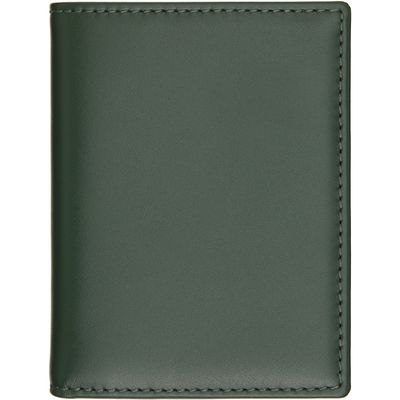 COMME des GARÇONS WALLETS COMME des GARÇONS WALLETS Green Classic Leather Card Holder