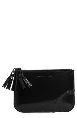 Comme des Garçons Wallets Comme des Garçons Wallets Small Zipper Medley Leather Pouch