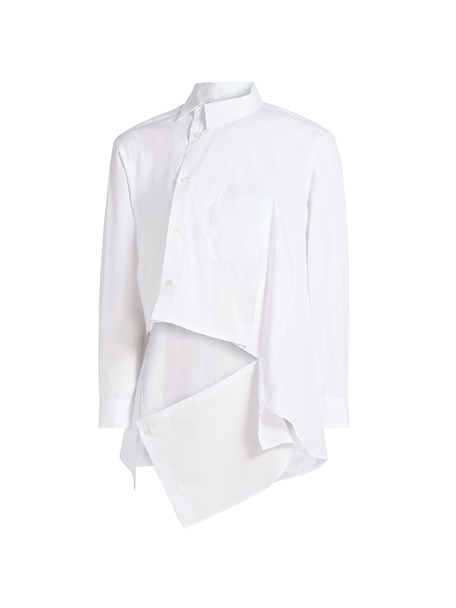 Comme des Garçons - Women's Deconstructed Asymmetric Cotton Button