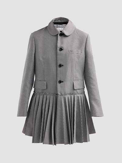 Comme des Garçons Women's Houndstooth Pleated Jacket