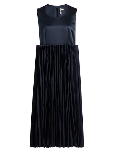 Comme Des Garçons Women's Jumper Pleated Midi-Dress