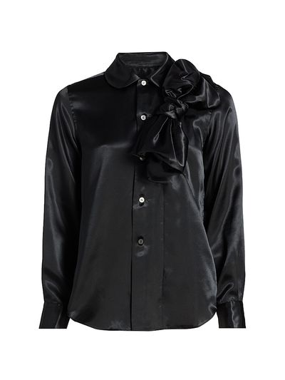 Comme Des Garçons Women's Satin Bow Shirt