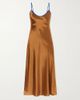COMME SI Bias silk-charmeuse slip midi dress - 1