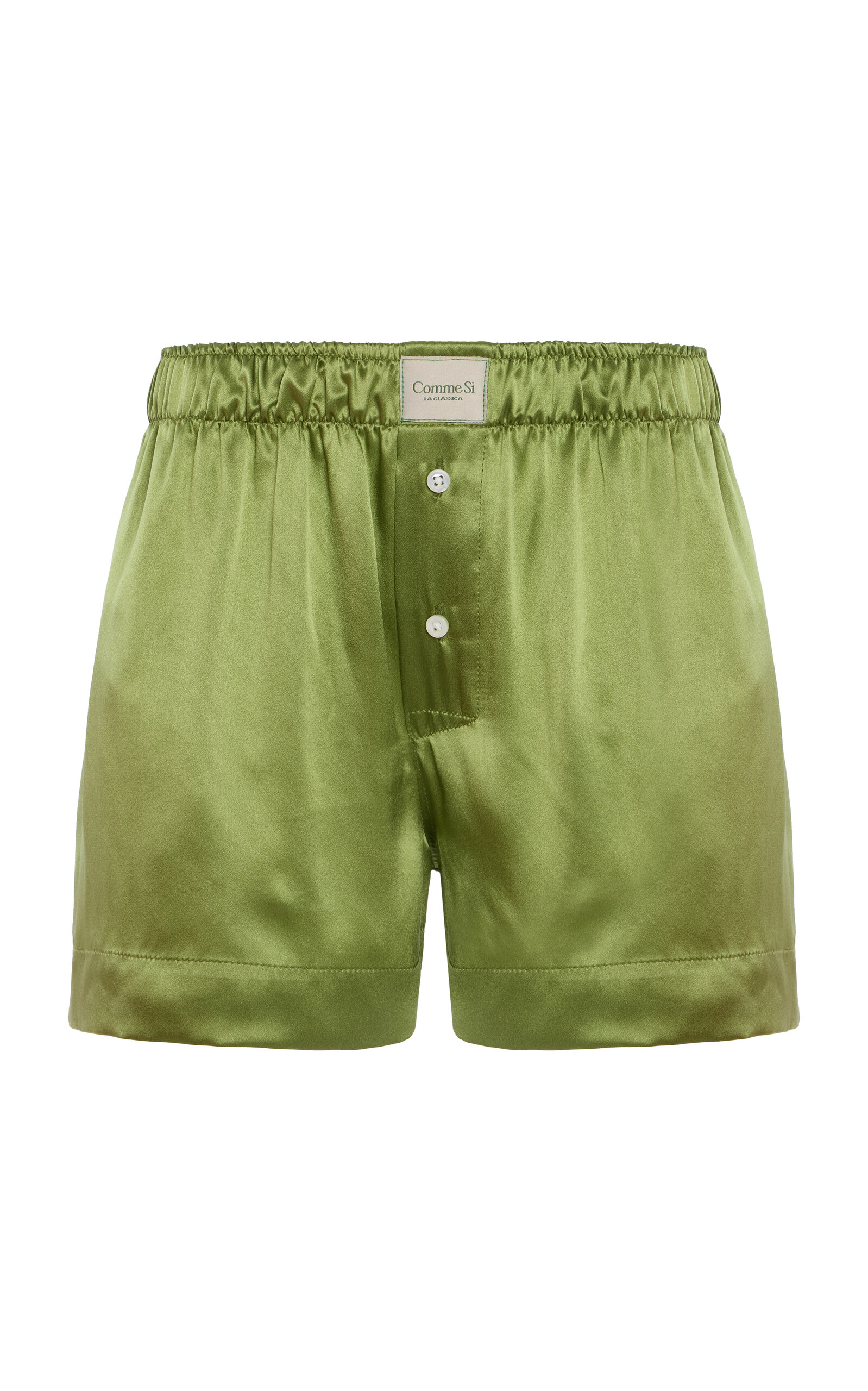 Comme Si Comme Si Classica Silk Charmeuse Boxer Shorts