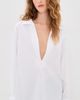 Comme Si Comme Si Deep V Blouse White - 2