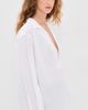 Comme Si Comme Si Deep V Blouse White - 4