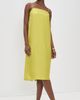 Comme Si Comme Si Everyday Silk Dress Chartreuse - 5