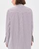 Comme Si Comme Si Mandarin Collar Button Down Shirt Sorrento Stripe - 3