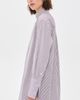 Comme Si Comme Si Mandarin Collar Button Down Shirt Sorrento Stripe - 4