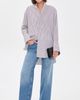 Comme Si Comme Si Mandarin Collar Button Down Shirt Sorrento Stripe - 5