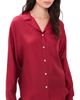 Comme Si Comme Si Notched Collar Long Sleeve Shirt Deep Red - 1