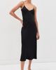 Comme Si Comme Si Silk Bias Dress Black - 2