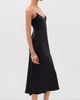 Comme Si Comme Si Silk Bias Dress Black - 4