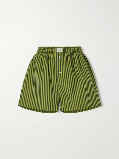 COMME SI La Boxer Classica cotton-poplin shorts