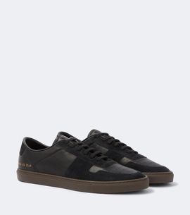 Common Projects Common Projects Bball Duo suede-trimmed leather sneakers