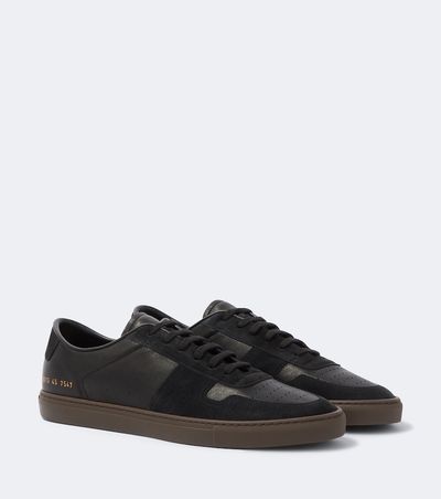 Common Projects Common Projects Bball Duo suede-trimmed leather sneakers