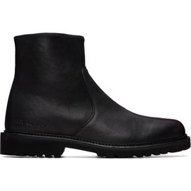 Common Projects Common Projects Black Leather Piuma Zipper Boots
