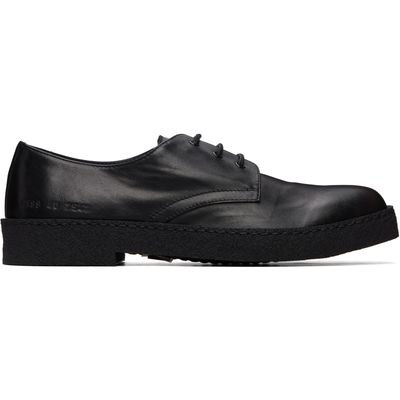 Common Projects Common Projects Black Leather Rubber Sole Derbys