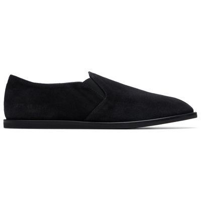 Common Projects Common Projects Black Suede Slip-on Loafers