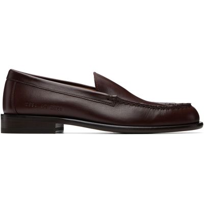 Common Projects Common Projects Brown Minimal Loafers
