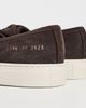 Common Projects Common Projects Four Hole Slip On In Suede Moka - 4