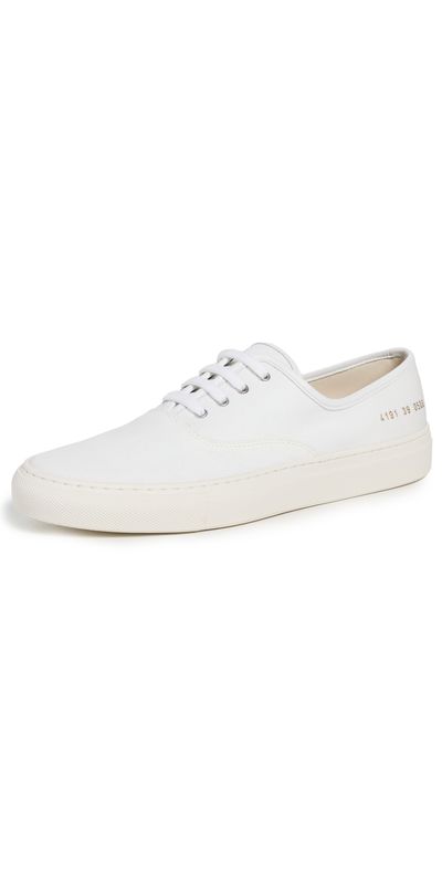 Common Projects Common Projects Four Hole Slip On Sneakers White