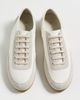 Common Projects Common Projects Leather and Suede Minimal Runner Sneakers White - 5