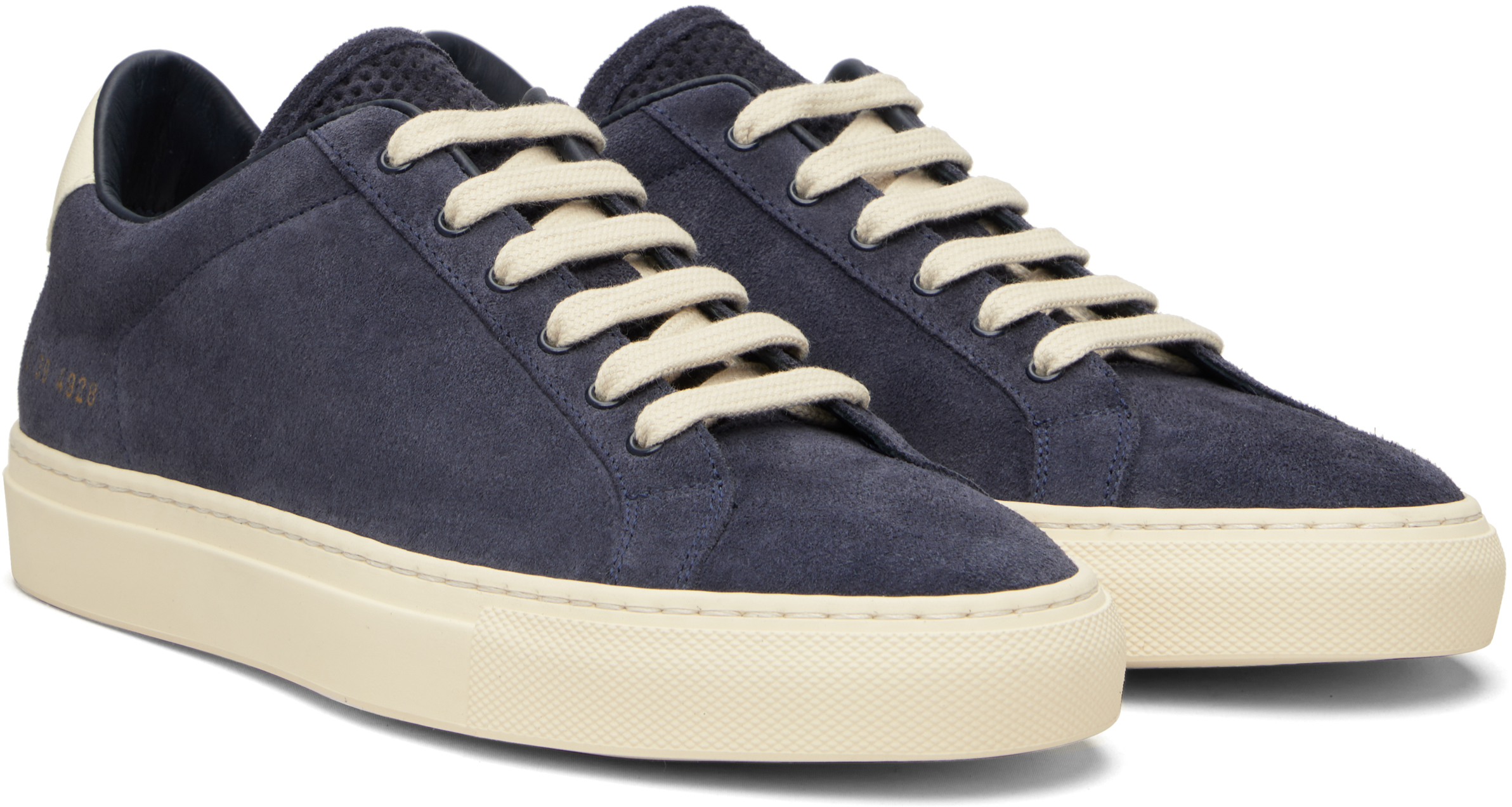 Common Projects - Navy Oiled Suede Retro Vintage Sneakers