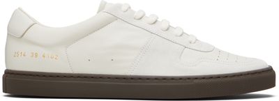 Common Projects Common Projects Off-White BBall Slim Gum Brown Sole Sneakers