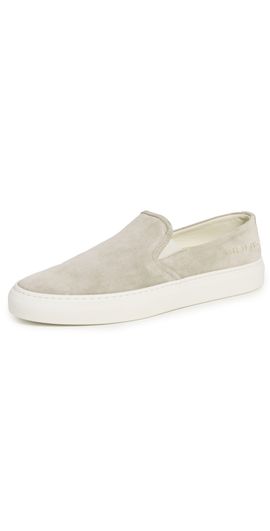 Common Projects Common Projects Slip On Low Profile Sneakers Warm Grey