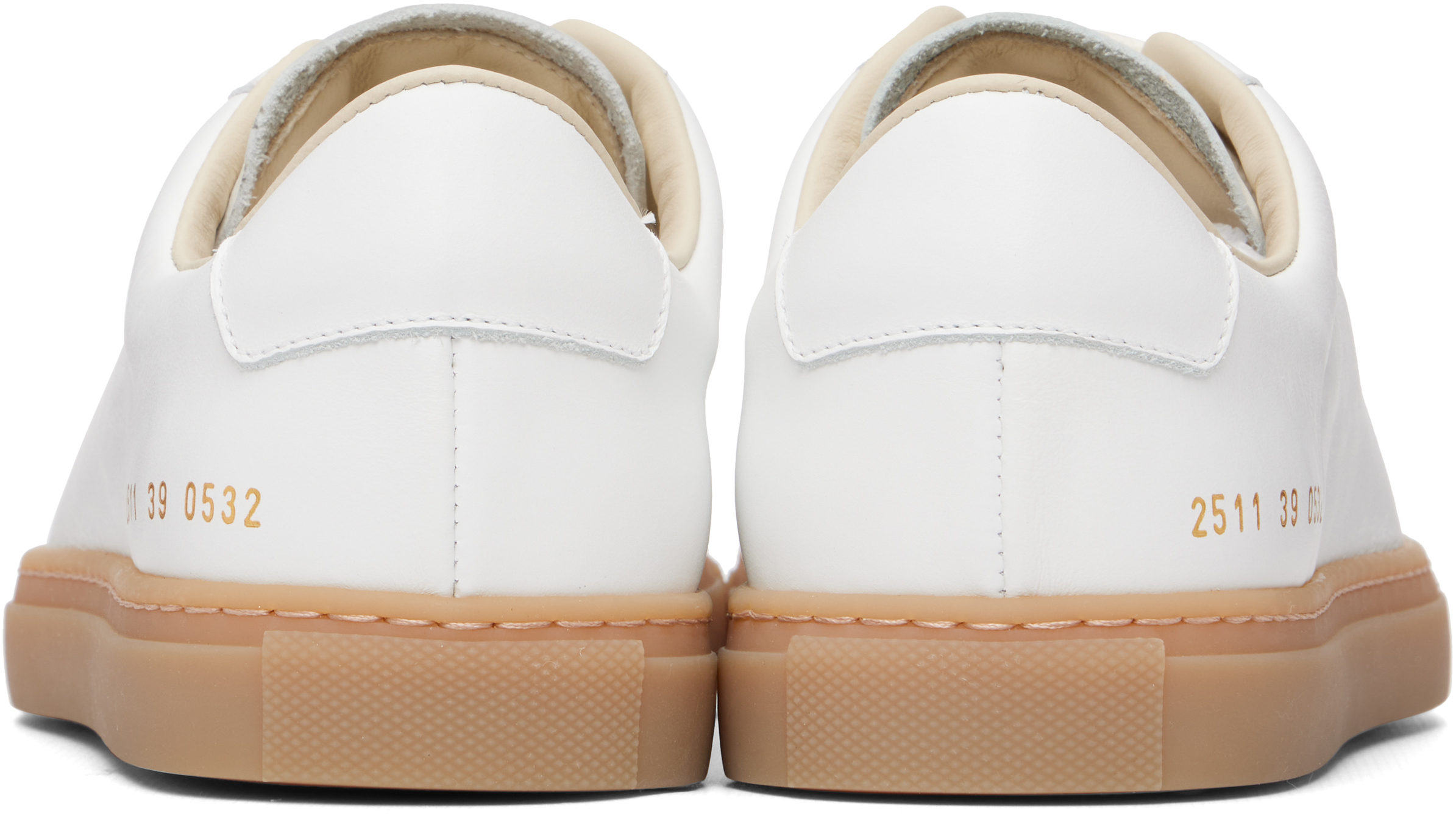 Common Projects - White Achilles Low Profile Sneakers